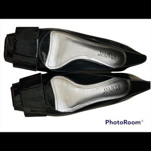 Franco Sarto black Patton flats